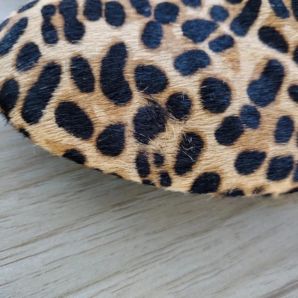 BIRDIES US 10.5 Cheetah Calf Hair The Starling Flats Loafers Shoes Slippers
